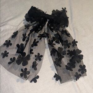 😄🤩🔥BLACK Detailed Bow  hair accessory Clip